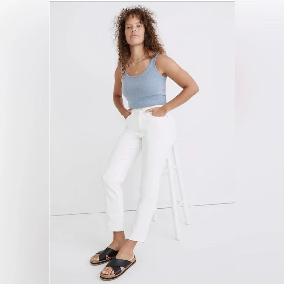 Madewell Curvy Perfect Vintage Jeans in White, Size 27 - Picture 5 of 12